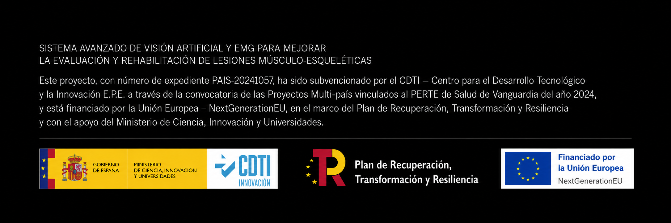 Proyecto PAIS-20241057 subvencionado por el CDTI