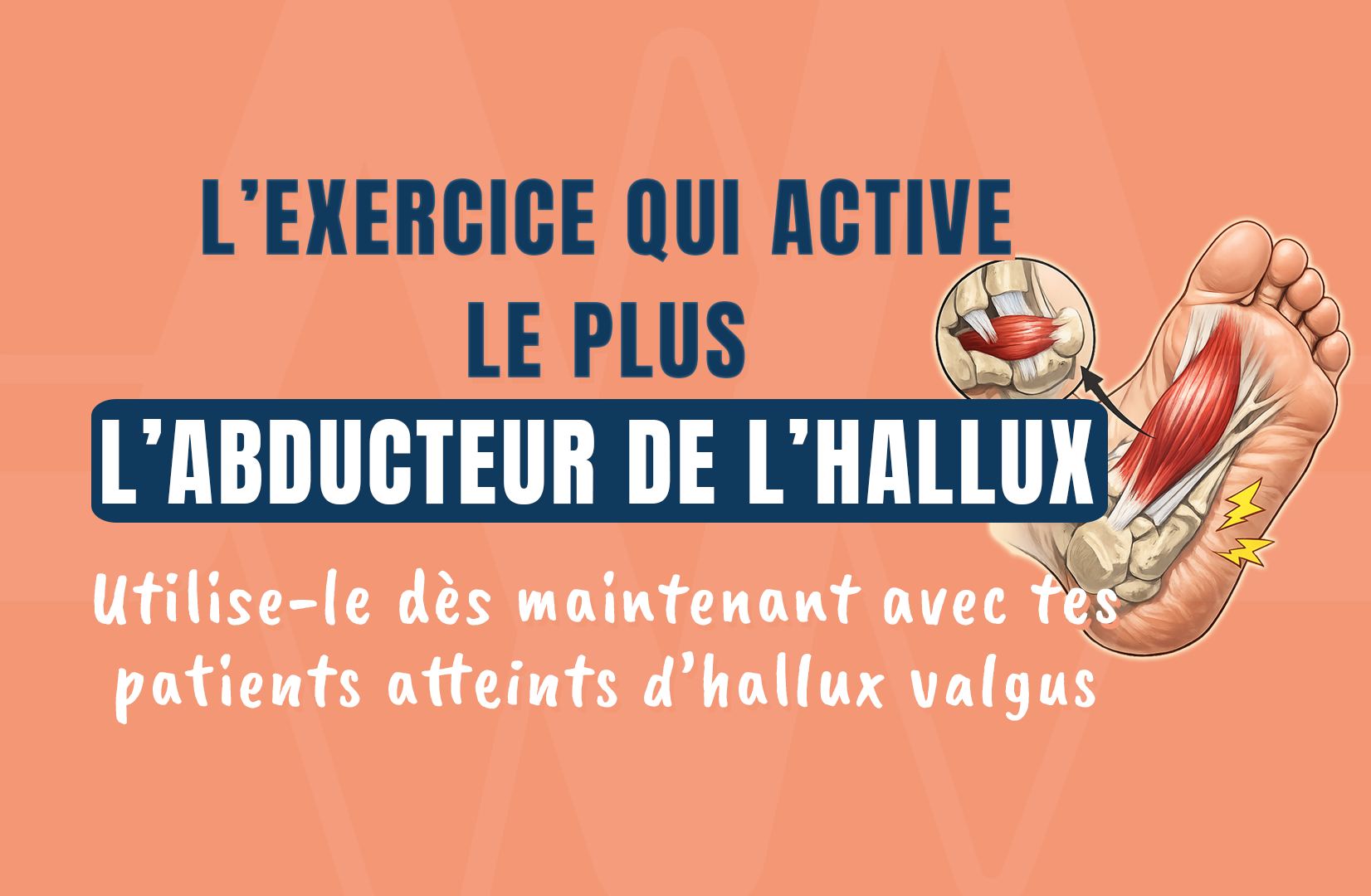 L’exercice qui active le plus l’abducteur de l’hallux