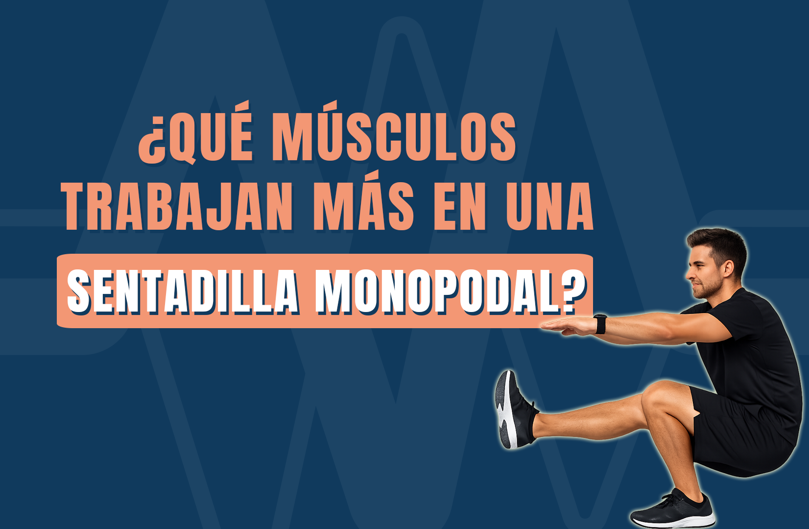 Qué músculos trabajan más en una sentadilla monopodal