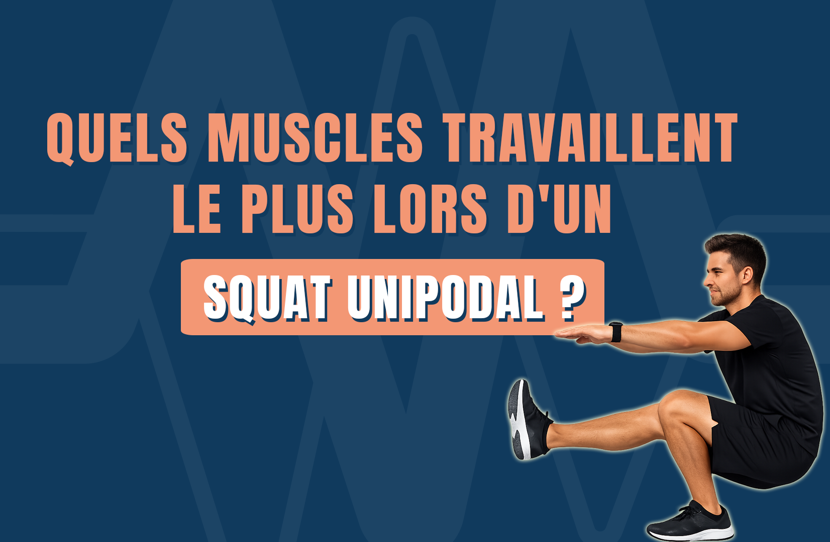 Quels muscles travaillent le plus lors d'un squat unipodal